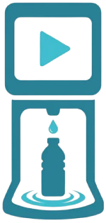 Ilustrare Aqua Media Station — stație inteligentă de apă potabilă